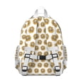 thumbnail image 2 of Autumn Retro Student Backpack with Wildflower Print Adjustable Shoulder Straps Chest Strap Spacious Durable School Backpack, 2 of 6