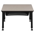 thumbnail image 6 of Regency 18.5x26 Rectangle Height Classroom School Desk with Book Storage- Maple, 6 of 9