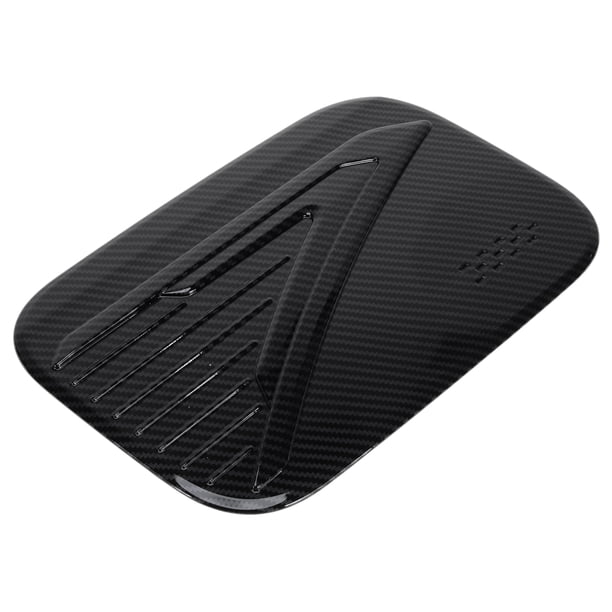 Tapa de la puerta del tanque de combustible para BMW X1 2023-2025, cubierta de la tapa de combustible, tipo adhesivo, fibra de carbono negra, ABS