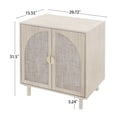 thumbnail image 6 of Topcobe Rattan Cabinet, Modern Sideboard, Buffet Storage Cabinet, Accent Cabinet with 2 Doors for Living Room Kitchen Hallway, Natural, 6 of 10