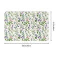 thumbnail image 3 of Xecao Wisteria Flower print Flannel Mat: Non-slip, 16x24in. Ideal for kitchen, bedroom, bath & living room., 3 of 9