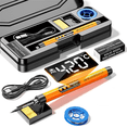 thumbnail image 6 of USB Digital Electric Soldering Iron Set Kit Intelligent 300-450℃ Temperature Adjustable Solder Welding Iron Tool, 6 of 7