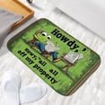 thumbnail image 6 of 1pc Frog Reading Newspaper Absorbent Non-Slip Bathroom Thickened Flannel Rug Decor,Soft,Quick Drying,Suitable For Indoor/outdoor Use,Bathrooms,Bedrooms,Kitchens,Terrace,Laundry Rooms,16"x24", 6 of 9