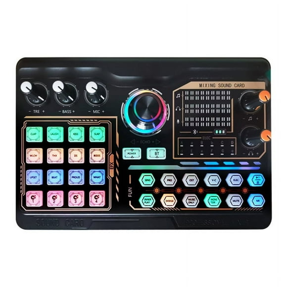 P300 Professional Podcast Live Sound Card for PC Smartphone Laptop Computer Vlog Recording Live Streaming