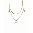 thumbnail image 3 of Juego de pulsera y collar combinado de oro laminado, 3 of 7