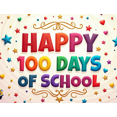 thumbnail image 4 of LUUFILx Happy 100 Days of School Banner Classroom Decor Festive Backdrop School Celebration Decoration Party Supplies Photography Props Event Background, 4 of 8