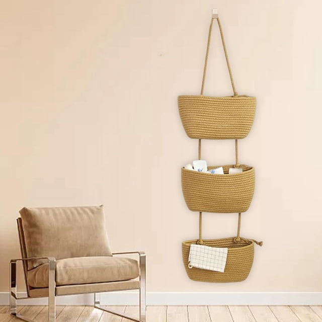 Colgante de 3 niveles Macarena revistero decorativo cesta para colgar en la pared