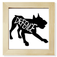 thumbnail image 1 of Âne Noir Animal Contour Naturel Carré Cadre Photo Mur Affichage de Table, 1 of 3