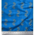 thumbnail image 1 of Soimoi Rayon Fabric Stripe & Dotted Swirl Abstract Print Fabric by the Yard 42 Inch Wide, 1 of 1