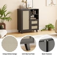 thumbnail image 5 of STARY Sideboard Buffet Cabinet, Accent Cabinet with Drawers and Adjustable Shelf for Kitchen, Living Room, Entryway, Black, 5 of 7