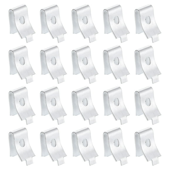 Uxcell 40 Pcs Shelf Bracket Clips, Cabinet Shelf Clips Shelving Clips, Adjustable Shelf Brackets Shelf Support Clips for Kitchen Shelving Wire Rack, Metal Alloy White