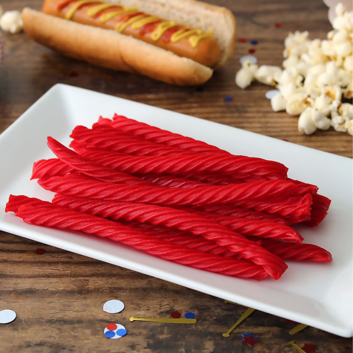 RED VINES Twists Original Licorice Candy King Size 5oz Tray (9 Pack)