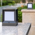 thumbnail image 5 of 3X LED Solar Column Headlight Solar Powered Pillar Lamp Outdoor Waterproof Wall Light 10CM, 5 of 6