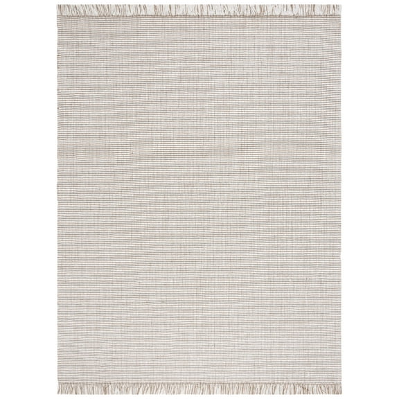 SAFAVIEH Natural Fiber Crawford Abstract Area Rug, Ivory/Natural, 10' x 14'