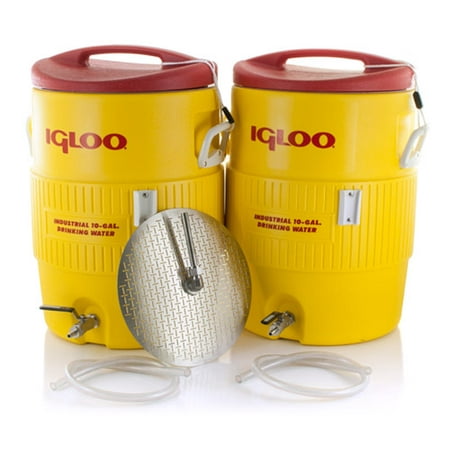 10 Gallon Converted Igloo Cooler Mash Tun With False Bottom AND HLT