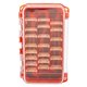 thumbnail image 5 of Caja de aparejos de pesca impermeable con bandejas de doble cara y sello grande extraíble Rojo, 5 of 9