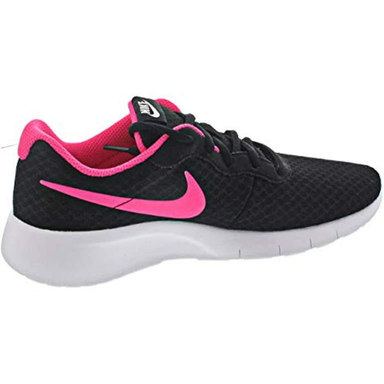 Nike Kids Tanjun (GS) Black/Hyper Pink White Running Shoe 4 Kids US