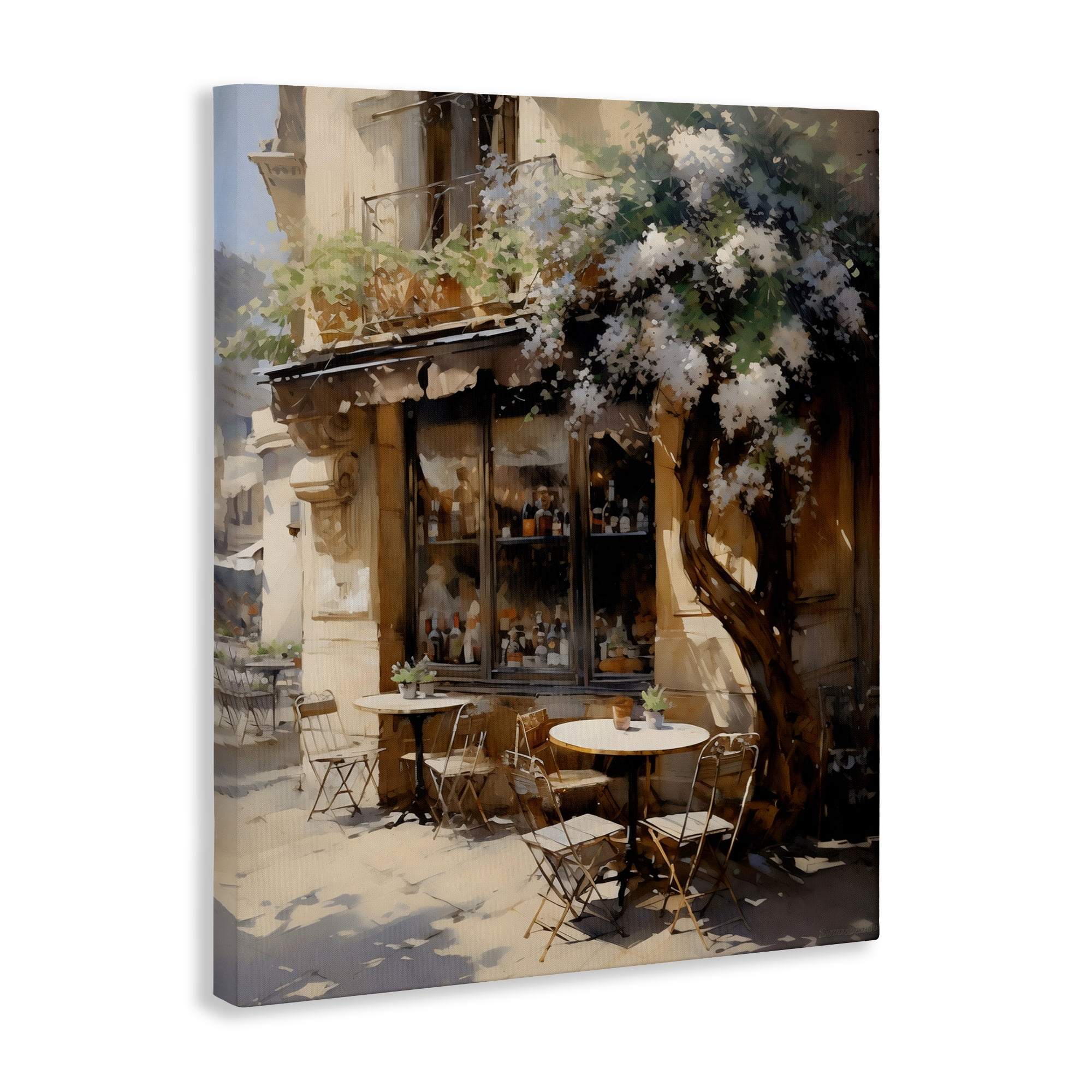 Stupell Industries Sunlit French Cafe Terrace Canvas Wall Art, design by Creative Studio