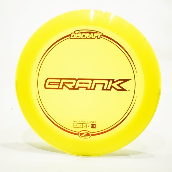 Discraft Z Crank Disc Golf Distance Driver, Pick Color/Weight [Stamp & Exact Color May Vary] Yellow 170-172 grams