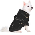 thumbnail image 2 of Honeii Abstract Starry Sky Moon Print Small Dog Hoodies Pet Hooded Sweatshirts Fall Winter Puppy Cat Sweaters Warm Clothes for Small Dogs Outfits Costume-Small, 2 of 7