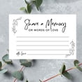 thumbnail image 3 of Koyal Wholesale Share a Memory Cards, Line Design Leaves Cards for Wedding, Life Memories, 4" x 6", 52-Pk, 3 of 5