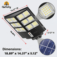 thumbnail image 4 of Gefolly Super Bright Solar Street Lights Waterproof Motion Sensor LED Solar Parking Lot Lights Street Lamp Solar Lights--6000W/1350000 LM, 4 of 12