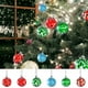 thumbnail image 1 of Adornos de Navidad de Vidrio Solado a Mano - Bolas decorativas de 2,4 pulgadas para decoración de árbol de Navidad, hogar, ventana, jardín y patio, 1 of 6