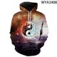thumbnail image 3 of Sudadera con capucha con estampado 3D de Yin y Yang para hombre, mujer y niño, ropa de calle, jersey de manga larga, chaqueta informal para niño y niña, 3 of 5