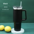 thumbnail image 3 of 40 oz Tumbler with Handle and Straw Lid | Insulated Reusable Stainless Steel Water Bottle Travel Mug Iced Coffee Cup | Gifts for Women Men Him Her, 3 of 10