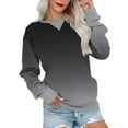 thumbnail image 2 of SHE IS Crewneck Sweatshirts Women Graphic Vintage Womens Hoodies Oversized Sweatshirts Pullover Sweatshirts for Women V Neck New Womens Tops 2025 My Orders Placed, 2 of 5