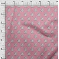 thumbnail image 2 of oneOone Cotton Poplin Pink Fabric Leaves & Floral Block Quilting Supplies Print Sewing Fabric By The Yard 56 Inch Wide, 2 of 4