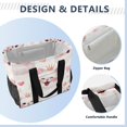 thumbnail image 4 of Large-capacity handheld storage bag Thickened picnic travel bag oversized clothing luggage organizing bag Happy Birthday Cats, 4 of 8