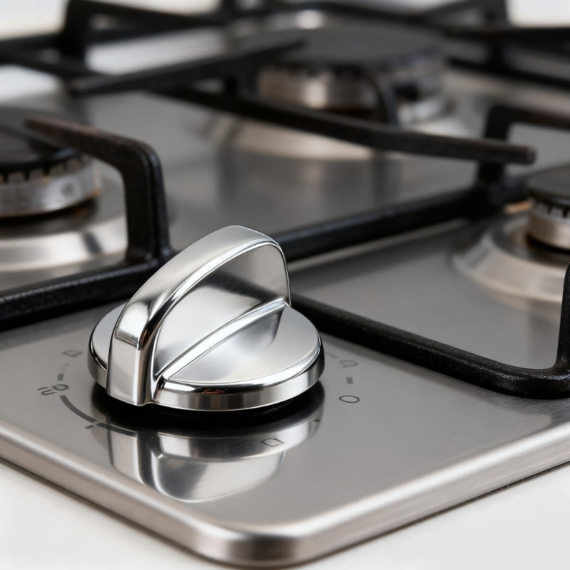 6 Pack Contemporary Gas Cooker Control Handle Replacement Multipurpose Compatibility ABS Strong Structure for Repairing