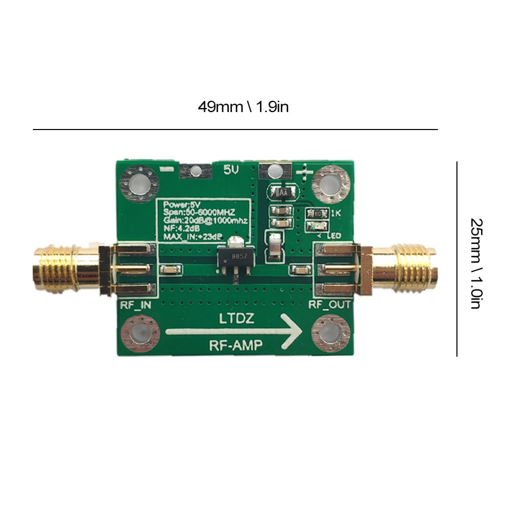RF Amplifier Module 0.1-6000MHz Low Noise Signal Receiver LNA Board SPF5189