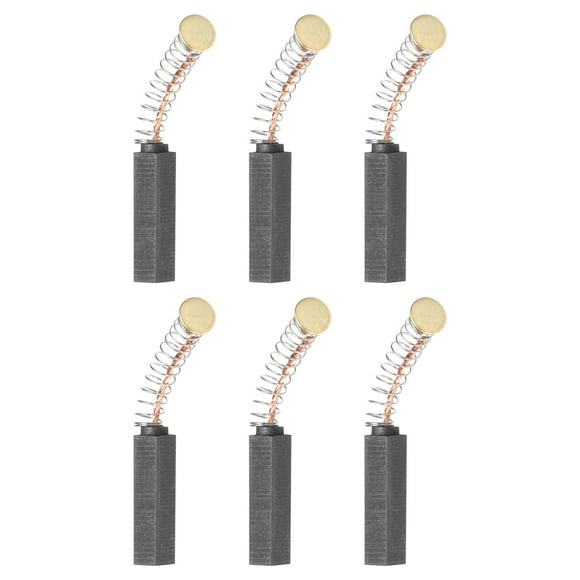 Uxcell 6 Pcs Carbon Brushes, 5x5x20 mm Electric Motor Carbon Brush for Electric Motors, Power Tool, Angle Grinder, Carbon Brush Replacement