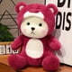 thumbnail image 3 of Oso de peluche de dibujos animados de color rojo rosa de 65 cm, bonitos animales de dibujos animados, muñecos de peluche suaves para regalar, 3 of 5