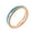 Rose Gold, variant on Women's Men's 4mm Tungsten Rings High Polish Blue Stone Inlay Comfort Fit Domed Tungsten Carbide Wedding Band Rose Gold Size 7