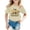 Beige, variant on WOYY Toddler Girls Short Sleeve T Shirt Excavator Print Round Neck T-Shirt, Sizes 1-2T
