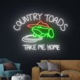 thumbnail image 3 of Handmadetneonsign Country Toads Take Me Home Cowboy Toad Neon Light, Cowboy Hat Toad Led Light, 3 of 5