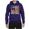 thumbnail image 3 of By His Blood We Are Healed Inspirational/Christian Unisex Graphic Hoodie Sweatshirt, Purple, Medium, 3 of 5