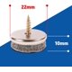 thumbnail image 5 of Felt glides for furniture - 22mm diameter felt glides for furniture legs. Floor protectors for 5mm thick chair legs., 5 of 5