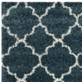 thumbnail image 6 of SAFAVIEH Hudson Jaye Geometric Shag Area Rug, Slate Blue/Ivory, 6' x 9', 6 of 11
