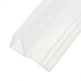 thumbnail image 2 of Uxcell Frameless Glass Shower Door Sweep Seal Strip F-Type with 3/4"(20mm) Drip Rail - 1/2"(12mm) x 39.37", 2 of 4