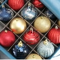 thumbnail image 3 of Hearth & Harbor Small Christmas Ornament Storage Box - Fits up to 64 Holiday Ornaments, 3 of 6