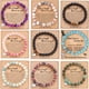 thumbnail image 2 of Con tarjeta Pulsera de cuentas de piedra de cebra en polvo de 8 mm, regalo navideño, pulsera de cuentas de amistad y amor para hombres y mujeres, 2 of 6