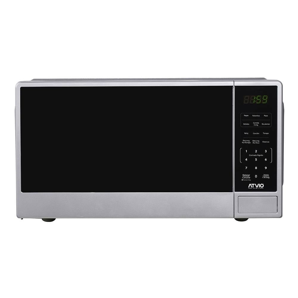 Horno de Microondas Atvio Home 1.1 Pies Cúbicos Plateado | Bodega ...