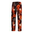 thumbnail image 5 of Satingcolo Men's Halloween Print Pajama Pants,Loose Fit Drawstring Halloween Sleepwear Drawstring Loungewear Halloween Gifts for Men, 5 of 6