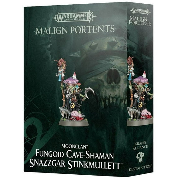 Warhammer Age of Sigmar Moonclan Grots Fungoid Cave-Shaman Snazzgar Stinkmullett Miniature