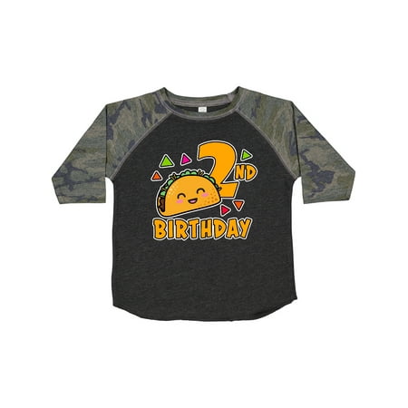 

Inktastic 2nd Birthday with Taco and Confetti Gift Toddler Boy or Toddler Girl T-Shirt