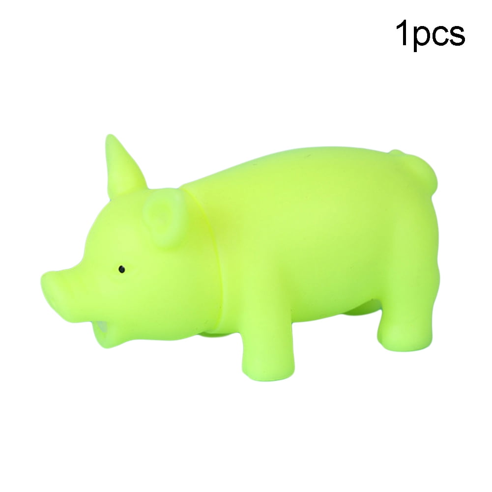 Squeezie Sqeakie Pig Gag Gift Kids Dog Toy Secret Santa Squeaker Realistic Piggy
